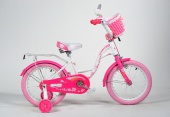Детский велосипед Зайка 16" роз покр. Звонок картинка каталога